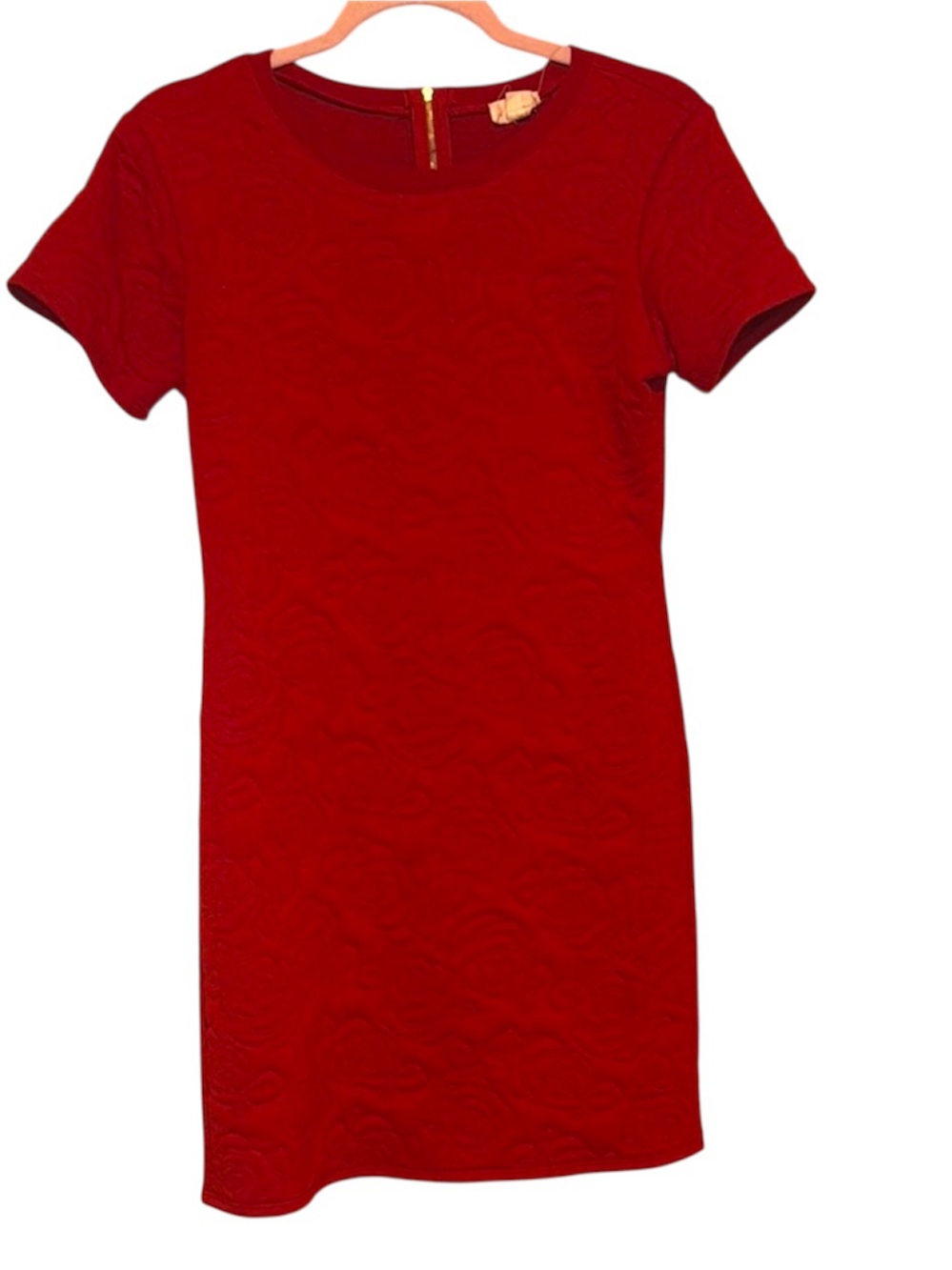Red Textured Dress